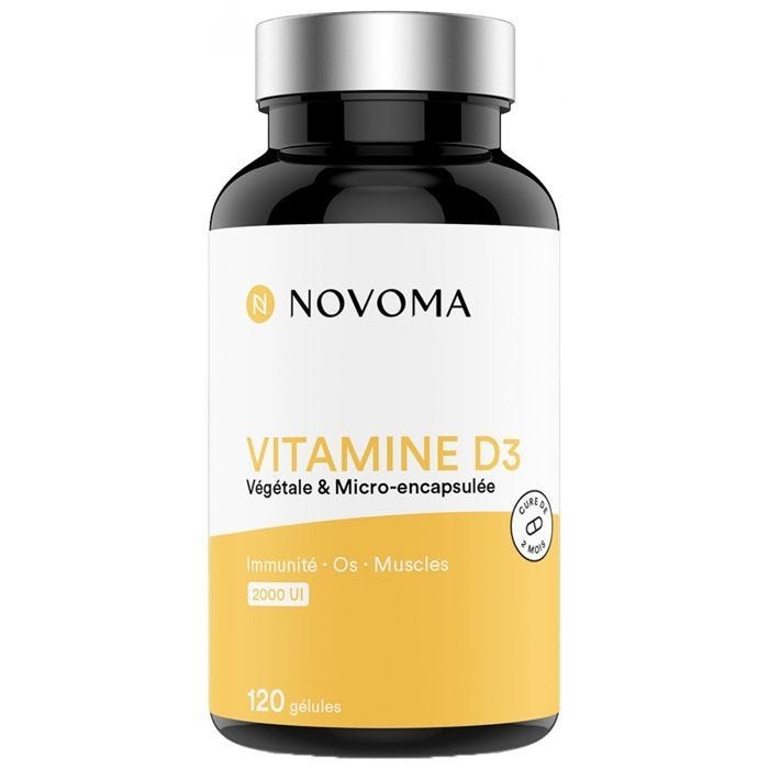 Novoma - Vitamine D3 1000 UI - 120 Gélules