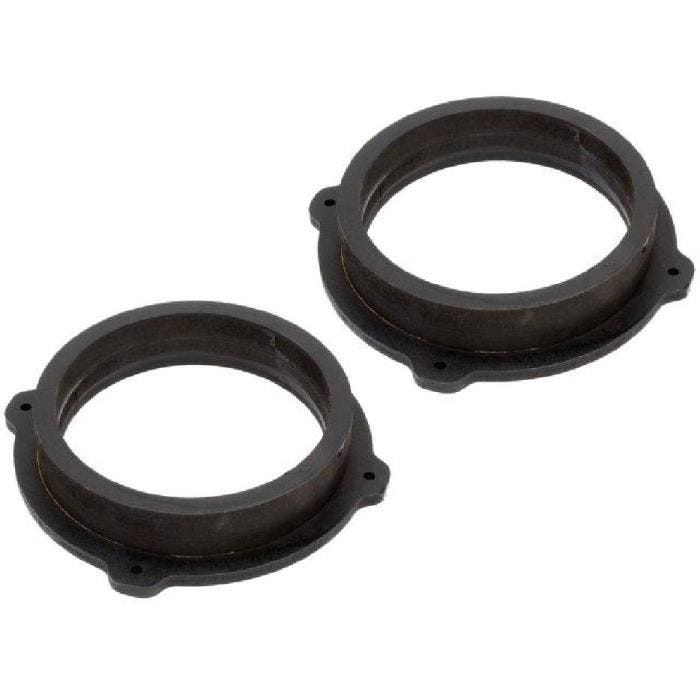 Entretoises Haut-Parleur - ADNAUTO - Hyundai IX35 - Bois MDF 165mm - Imprégnées - Noir