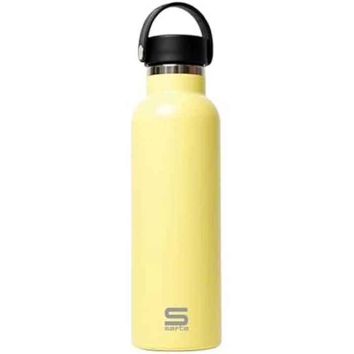 Bouteille isotherme - Safta - Citron - Acier inoxydable - 600 ml - 12h chaud, 24h froid