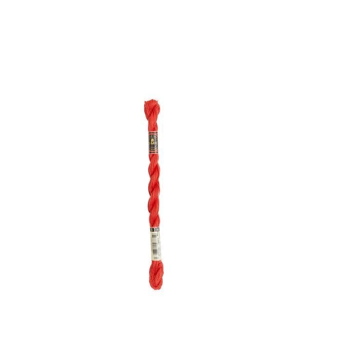 Fil - DMC - Coton Perlé Médium N5 - Rouge - 100% Coton - 15 mètres