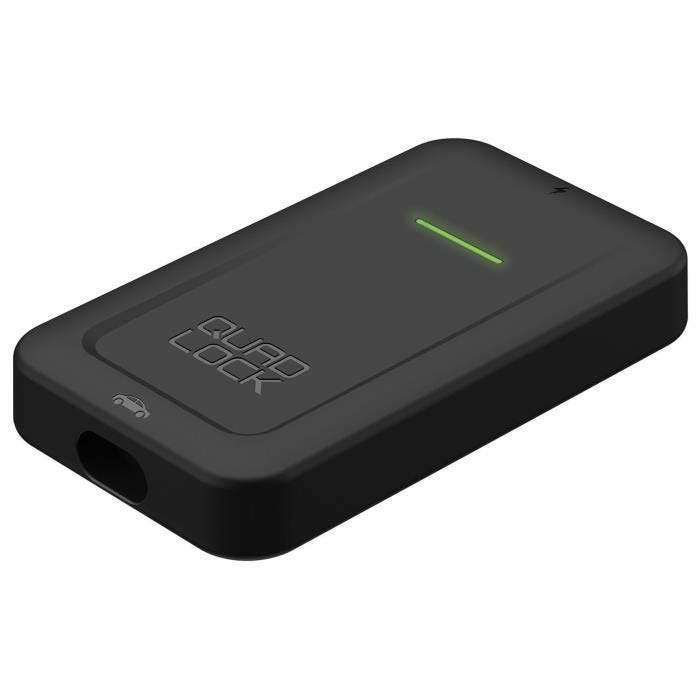 Adaptateur sans fil Quad Lock CarPlay - noir - 80x46x13 mm