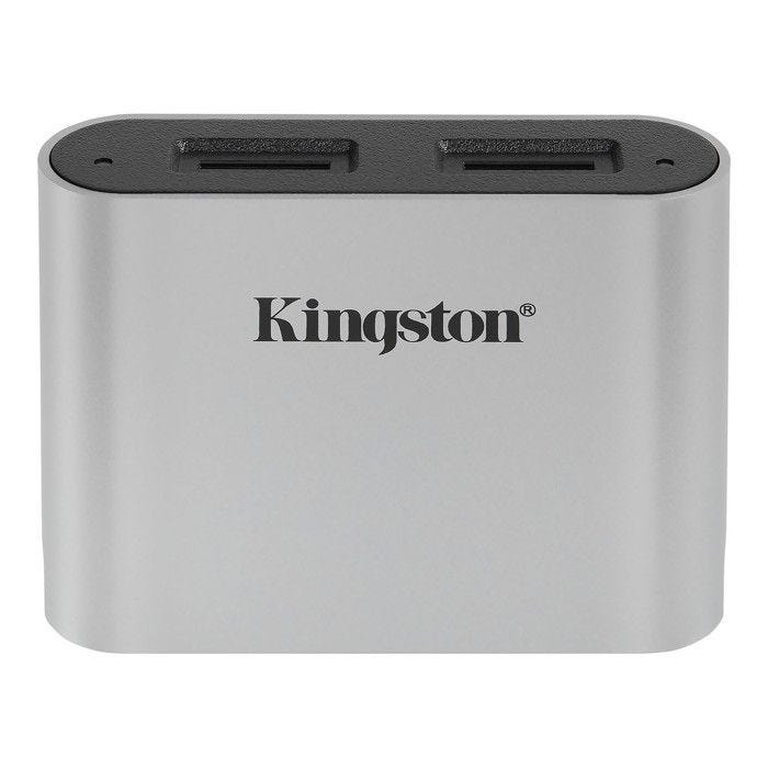 Kingston Hub / lecteur de carte mémoire externe USB-C™ USB 3.0 argent-noir