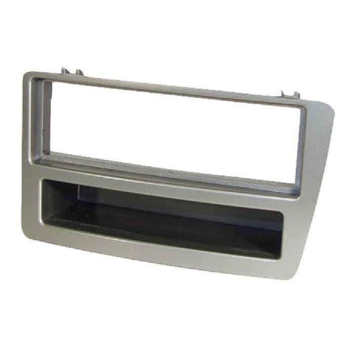 Facade autoradio - ADNAUTO - FA156 - Compatible Honda Civic - Argent - Clim Automatique