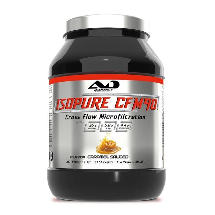 Whey isolate Addict Sport Nutrition - Isopure CFM 90 - Salted Caramel 1000g