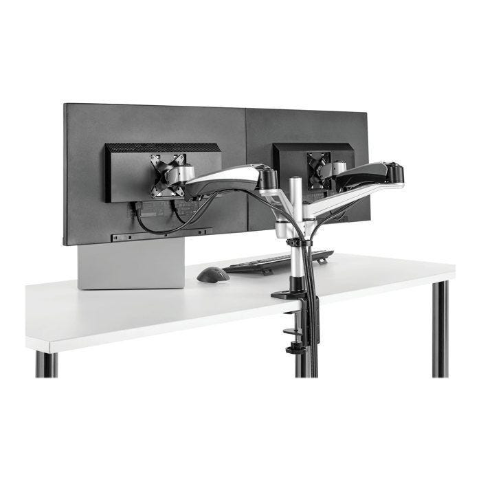 Support de bureau - STARTECH - ARMDUAL30 - Bras articulés - Empilable - Réglage de hauteur