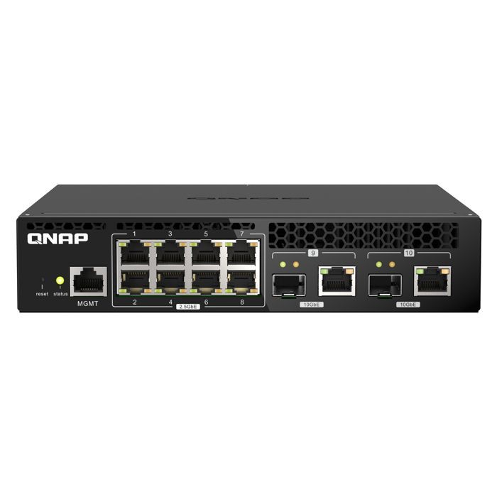 Commutateur autonome - QNAP - QSW-M2108R-2C - 10 ports - 2,5 Gbps - 2 Po