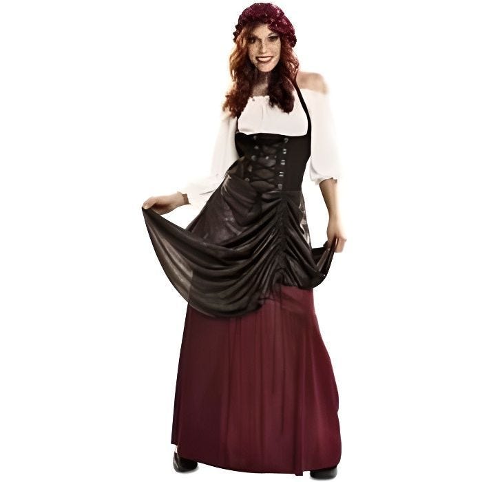 DÉGUISEMENT DE TAVERNIÈRE ADULTE - MÉDIÉVAL RENAISSANCE VICKING