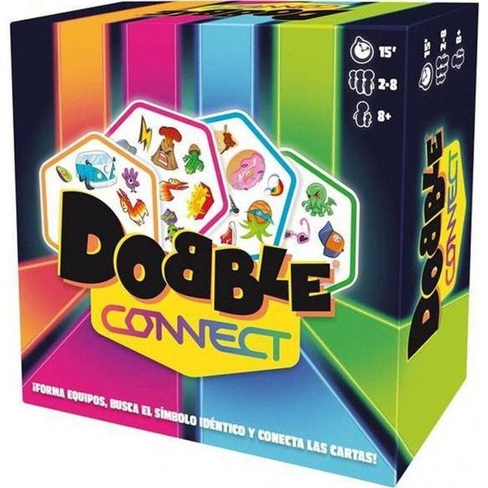 Jeu de Cartes - ZYGOMATIC - Dobble Connect - 90 cartes - 2 à 8 joueurs - À partir de 7 ans