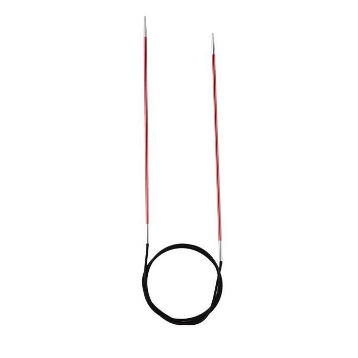 KnitPro KNIT PRO 100 cm x 2 mm Aluminium Zing aiguilles à tricoter circulaires fixes Rose - KP47151