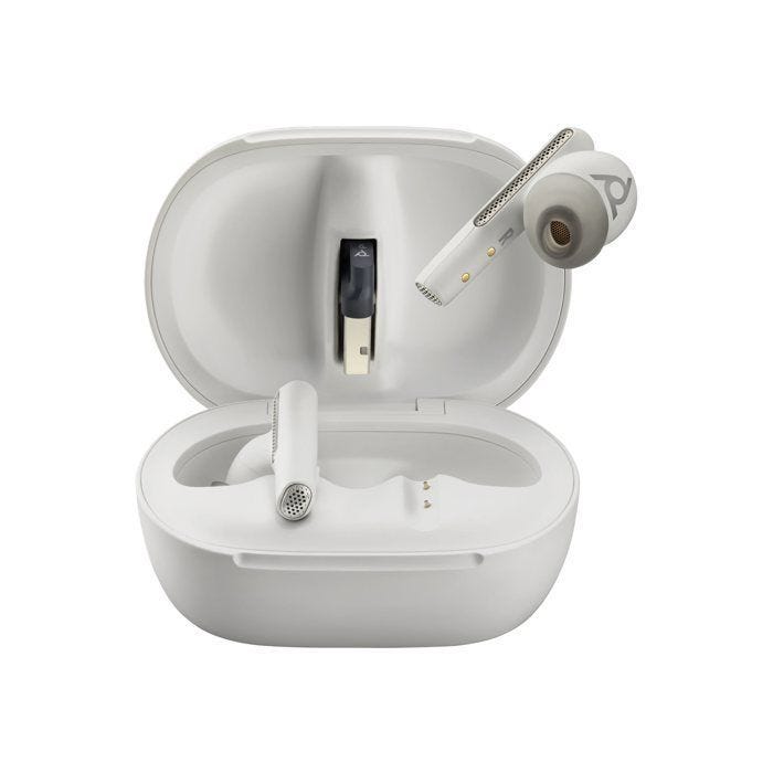 Écouteurs sans fil - Bluetooth - USB-A via adaptateur Bluetooth - HP Inc. - Poly Voyager Free 60+ UC - Écouteurs sans fil avec micr