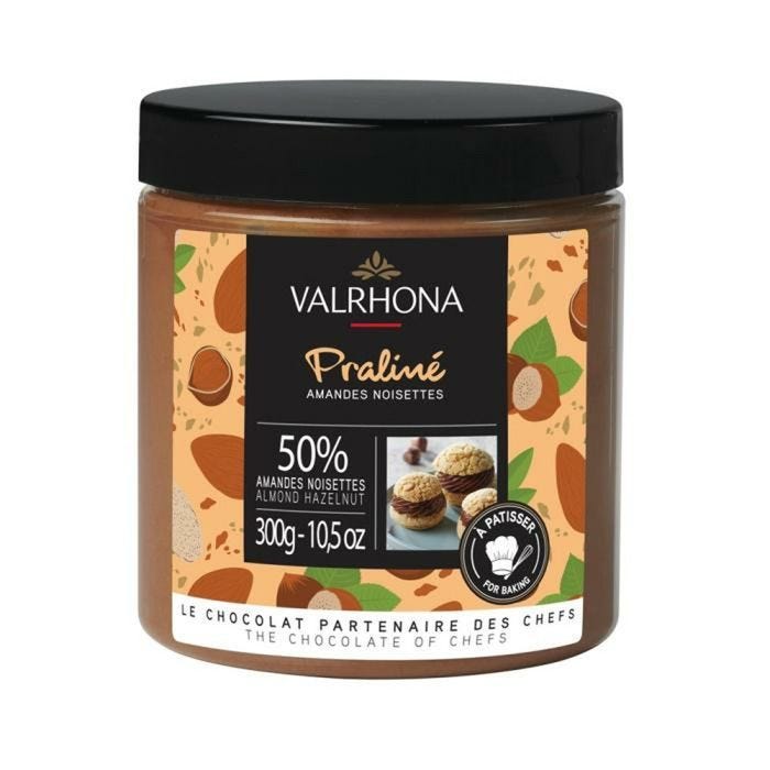 PRALINÉ, MINI POT 300g 50/50, VALRHONA