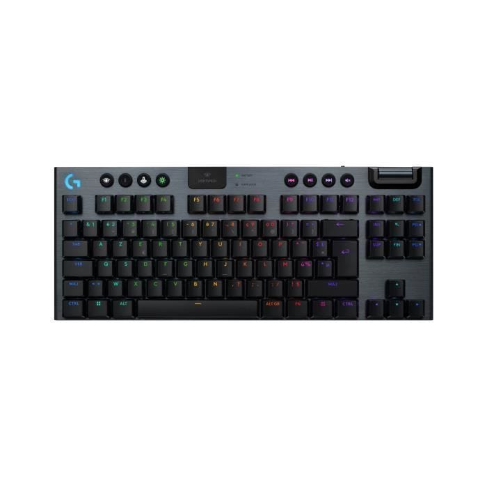 Clavier gamer - sans fil - Logitech G - G915 X - Switch tactile - AZERTY - Noir