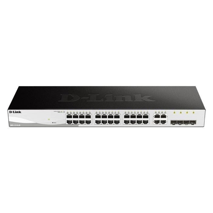 Switch - DLINK - DGS-1210-28/E - 24 ports 10/100 - 4 ports Gigabit SFP - Rackable