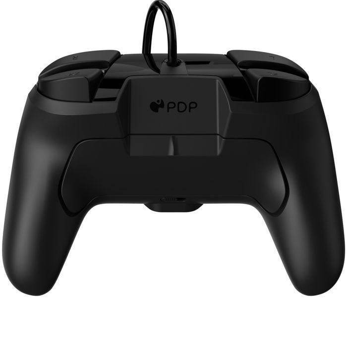 Manette filaire Pdp Faceoff Deluxe Noir et blanc pour Nintendo Switch