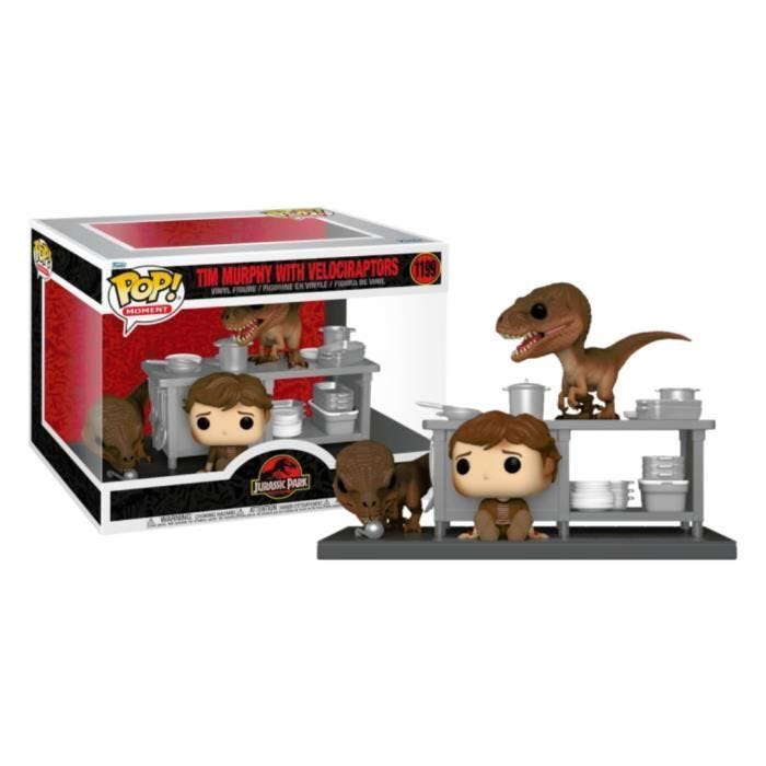 Figurine Funko Pop! Jurassic Park - Tim with Velociraptors 1199 Movie Moment