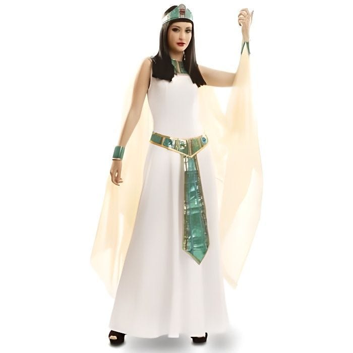 Déguisement Cléopâtre adulte - Egypte - Femme - Polyester - Blanc - Antiquité