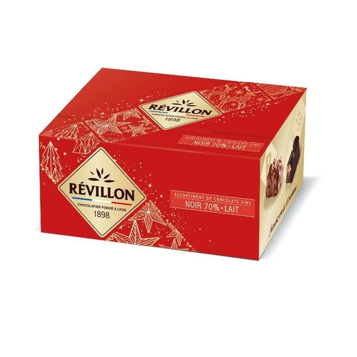 Assortiment de papillotes noir et lait Révillon 160gr