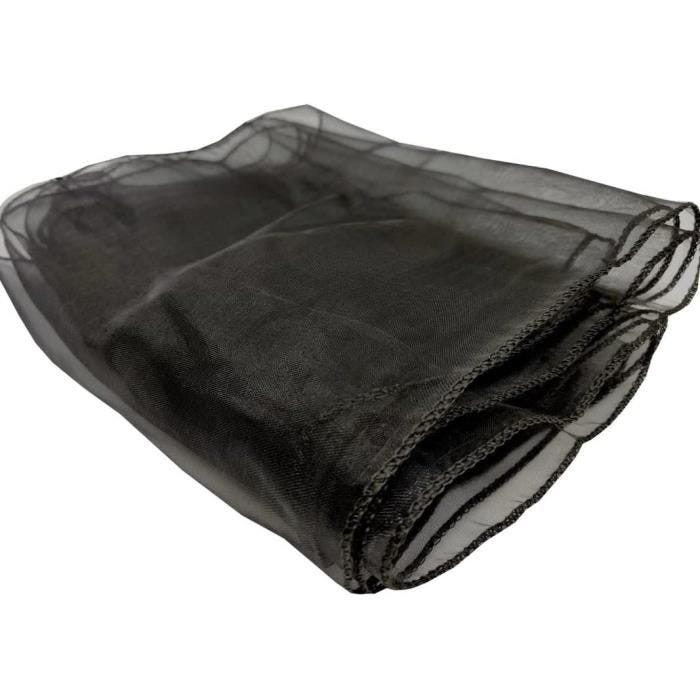 Écharpes de chaise - Organza - Noir - 200 pièces - Décoration mariage - Mixte