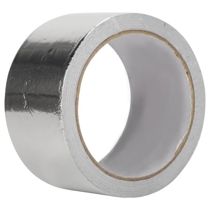 Ruban adhésif en papier d'aluminium imperméable à l'eau résistant à la chaleur HURRISE - Blanc - Argenté