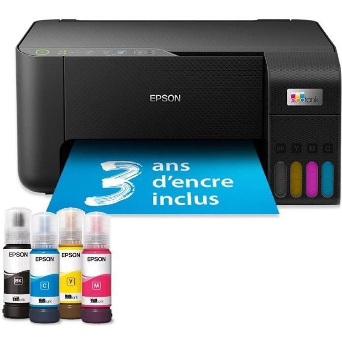 Imprimante multifonction A4 - EPSON - Ecotank ET-2860 - Wi-Fi - Equipée de réservoirs d’encre
