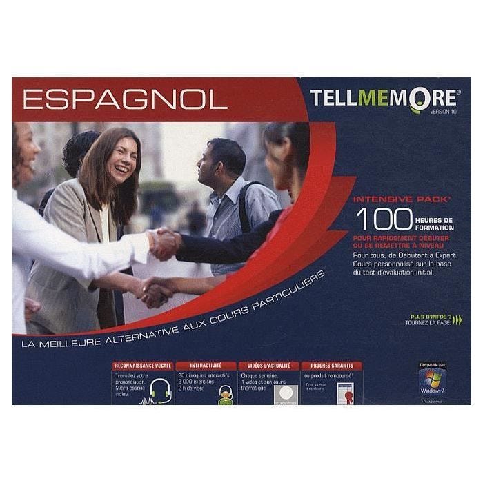 Tell Me More; espagnol ; 100 heures de formation