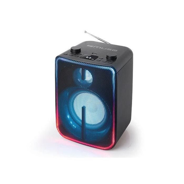 Haut-parleur Bluetooth - MUSE - M-1802 - 60 W - Lumières LED - Radio FM