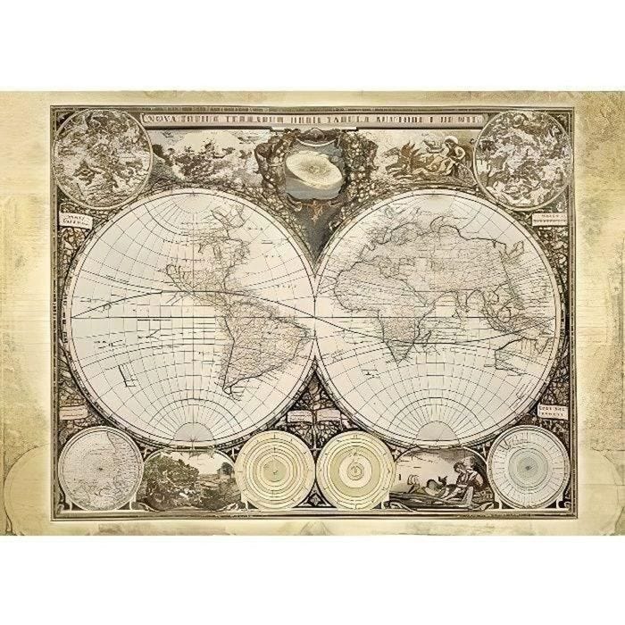Puzzle Mappemonde Historique - Schmidt Spiele - 2000 Pièces - Qualité Premium