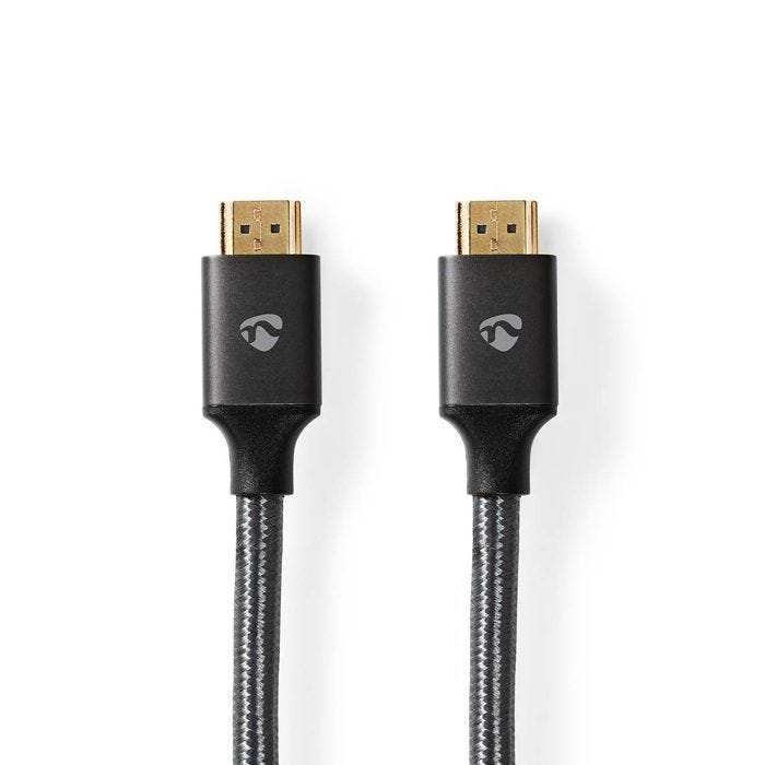 Câble HDMI - NEDIS - CVTB35000GY30 - 3m - Connecteur HDMI mâle plaqué or - AWG 24