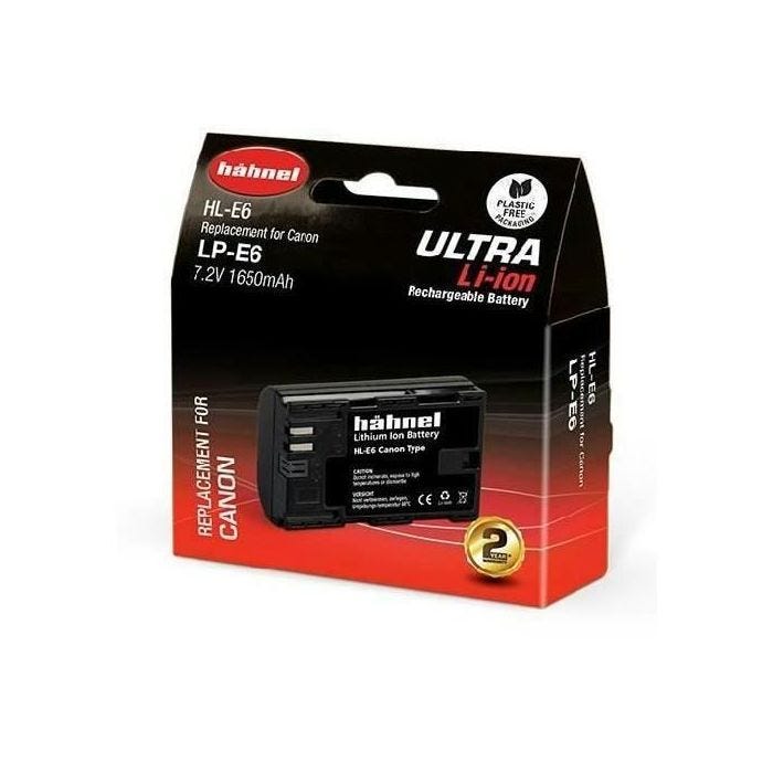 Batterie - Hähnel - Ultra LP-E6N - Compatible Canon EOS R6 MKII, R5, R6, 5D MKIV, 6D MKII - Blanc