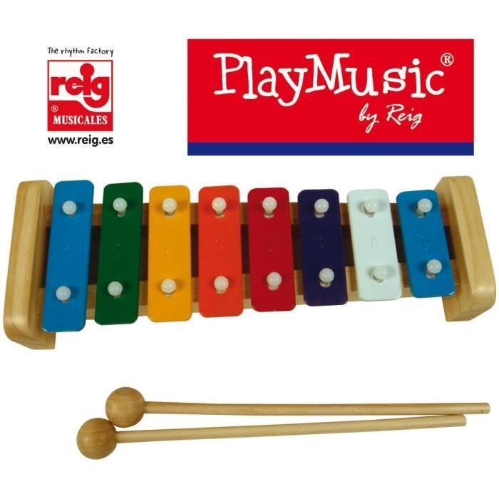 CLAUDIO REIG Xylophone 8 notes, bois et métal, 8 notes