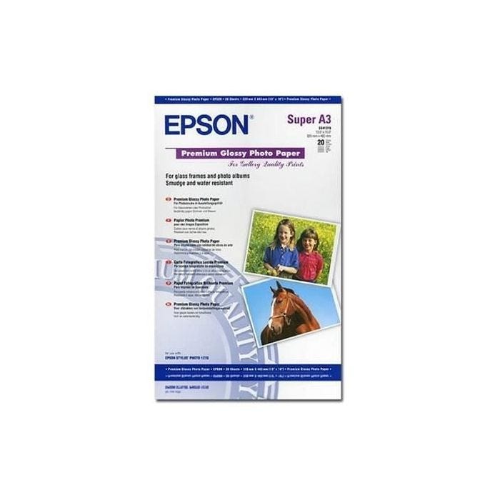 EPSON Papier photo Brillant C13S041316 - A3+ - 20 feuilles - 250g/m2