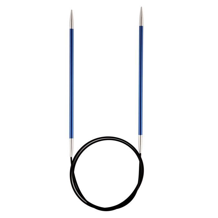 KnitPro Goupilles de Tricotage circulaires Fixes en Aluminium Zinc Bois, Multicolore, 22 x 0,6 x 12,5 cm - KP47154