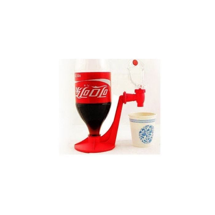 Distributeur de Soda - YONIS - Accessoire de Bar Cocktail - Rouge - Léger et Transportable