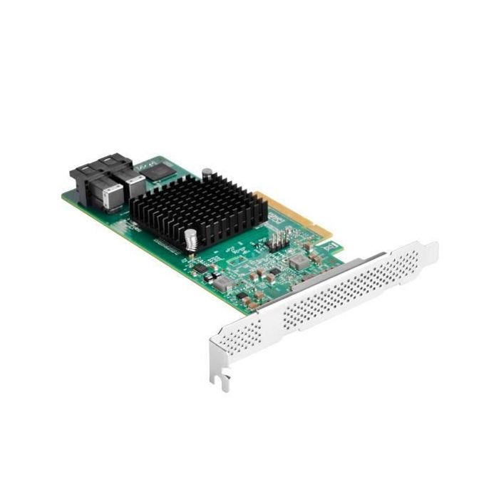 SilverStone SST-ECS05 carte d'extension SAS/SATA avec PCI-E Gen 3.0(x8)et un débit de 64 Gbps et 2x connecteurs Mini-SAS HD SFF-8643