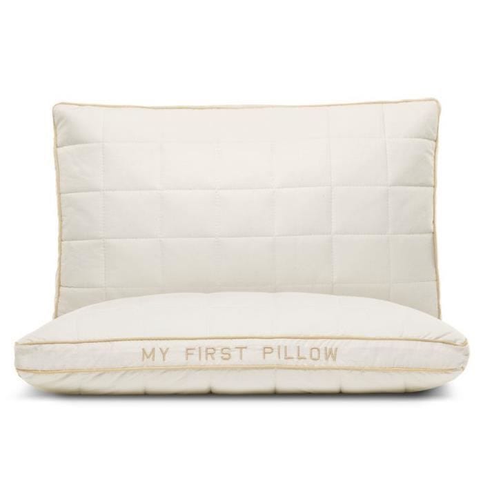 MY FIRST PILLOW - Oreiller évolutif pour bébé et enfant - 40 x 60 cm - Epaisseur et fermeté réglables - Coton et Fibres de bambou