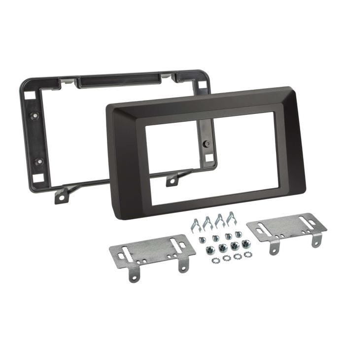 Plaque de façade 2-DIN - Dacia - Duster 2021-2023 - Noir - Installation autoradio - Non universel