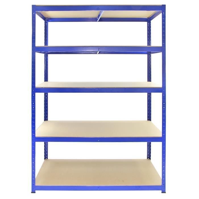 Monster Racking - 10 Rayonnages T-Rax Bleus 120cm x 60cm x 180cm