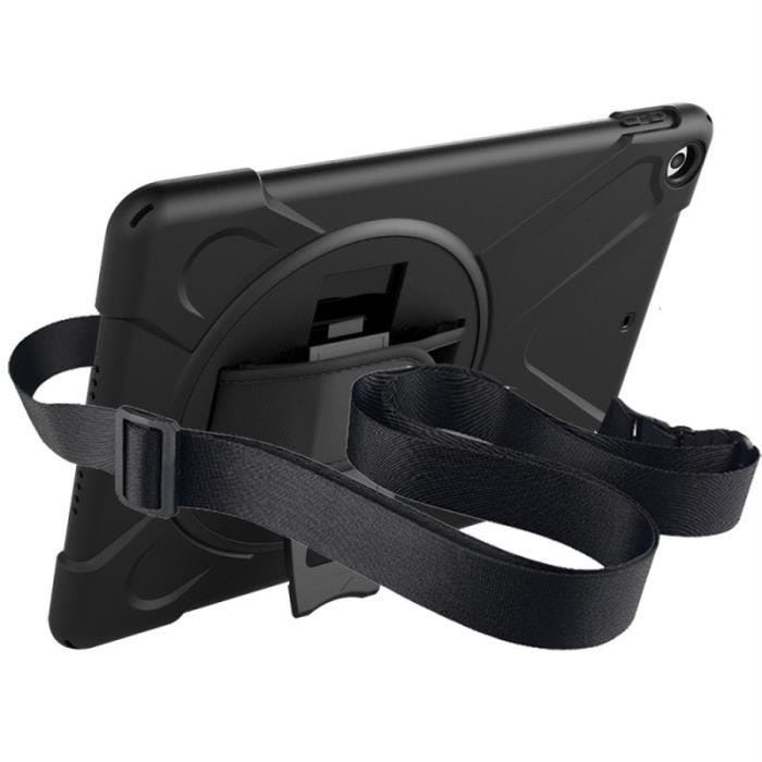 Coque pour Galaxy Tab A8 10.5" Protection Complète avec Poignée rotative à 360° Eiger Noir