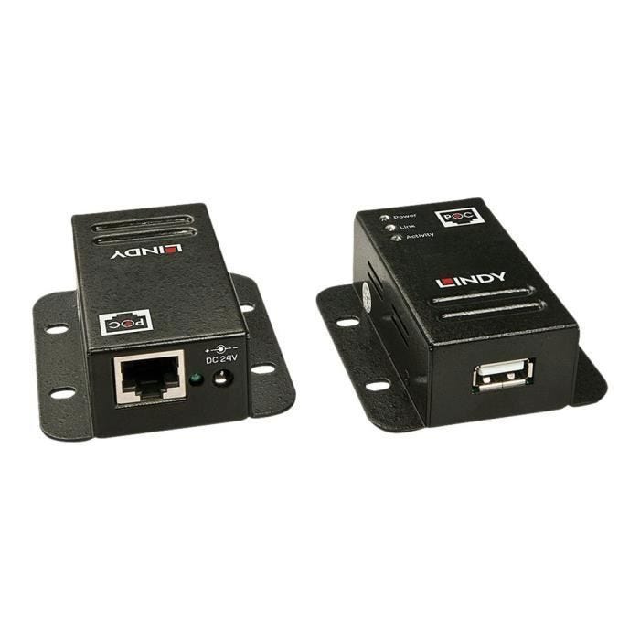 LINDY USB 2.0 Cat.5 Extender With Power Over Câble de rallonge USB USB 2.0 jusqu'à 50 m