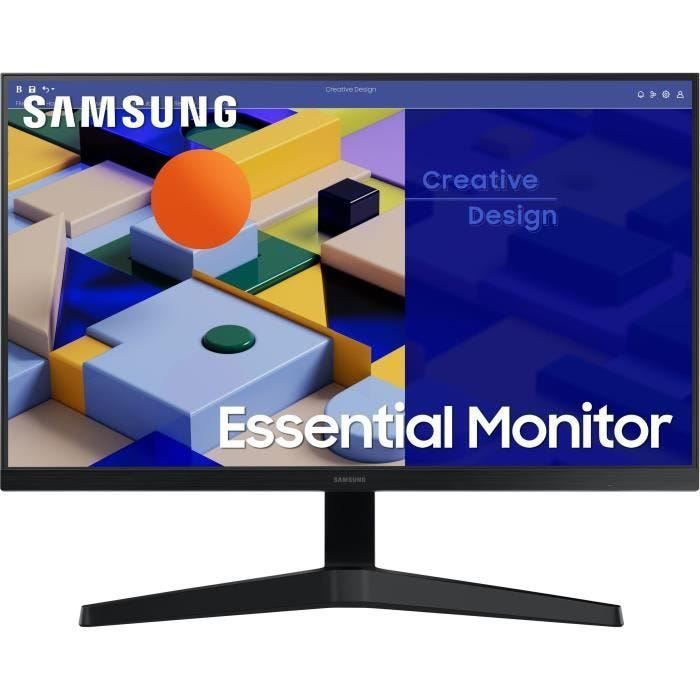 Ecran PC Samsung S31C 27",16:9, Dalle IPS, 5ms, FHD : 1920 x 1080,75Hz,250 cd/m²,1000:1, HDMI, VGA, Inclinable