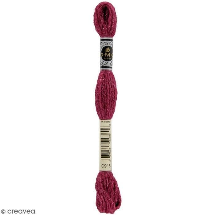 Fil à broder - DMC - Mouliné Etoile - 8 m - Coton et polyamide - Coloris C9015