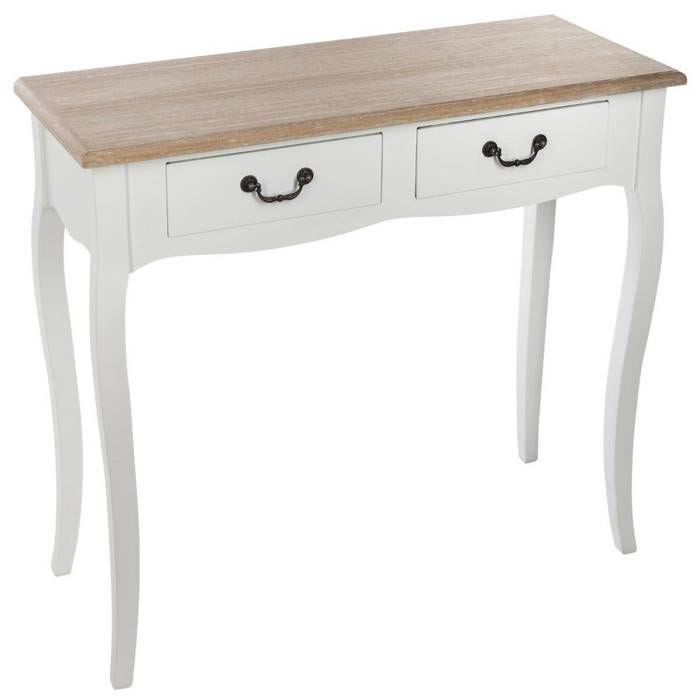 Console "Chrysa" blanche - Blanc - Atmosphera createur d'interieur