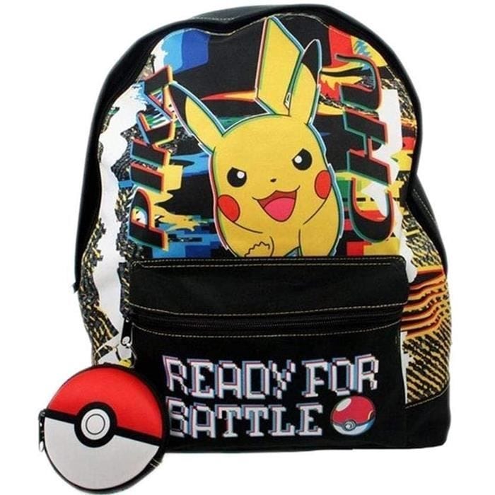 Pokemon Pikachu Prêt Pour Bataille Sac à Dos