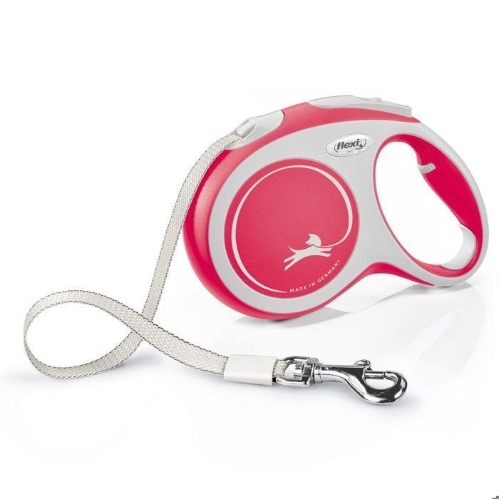 Flexi New Comfort Rouge sangle 8m : L - FLEXI