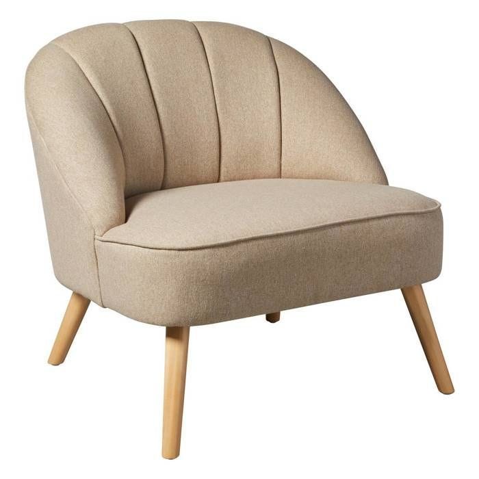 Fauteuil "Naova" beige - Atmosphera createur d'interieur - Beige