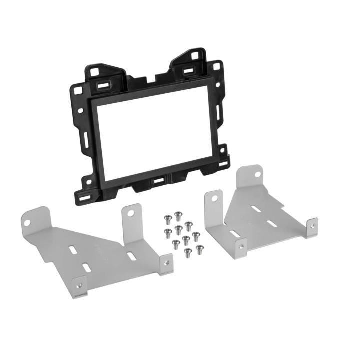 Plaque de façade 2-DIN - Mercedes - Sprinter W907/W910 - Noir - Installation radio - 2018-2024