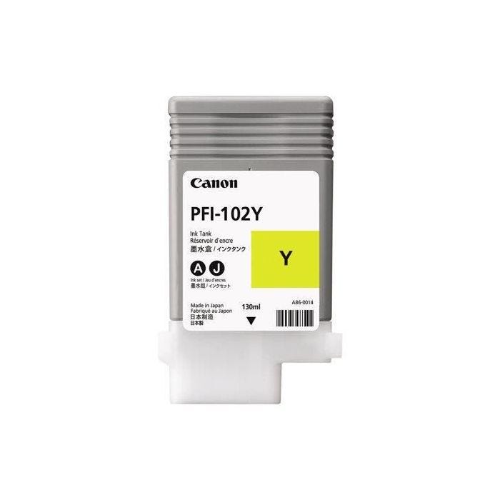 CANON Cartouche d'encre PFI-102 Y Original - 130 ml - Jaune