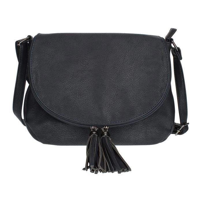 Sac à bandoulière - Gallantry Paris - Gris Foncé - Fermeture Éclair