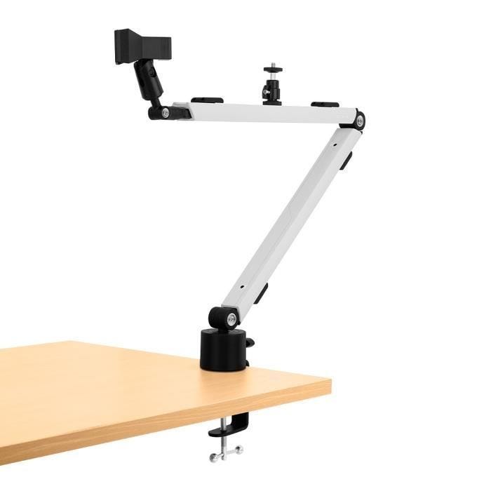 Streamplify Mount Arm - Bras articulé pour microphone (pour streaming, enregistrement vocal...) avec sabot d'accessoires