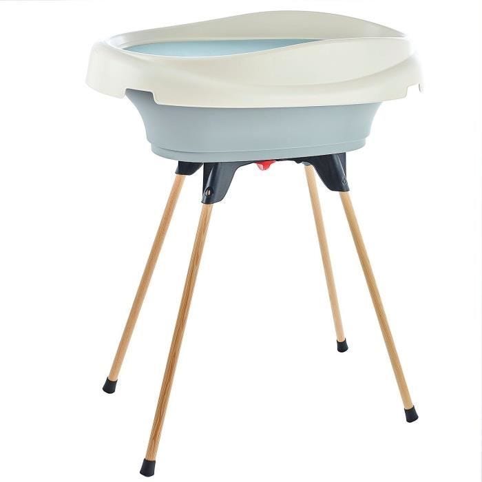 Pack plan à langer et baignoire - THERMOBABY - VASCO - Gris Charme - 2 en 1
